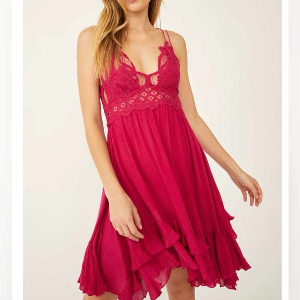 NWT Free People Adella slip dress (short version)
